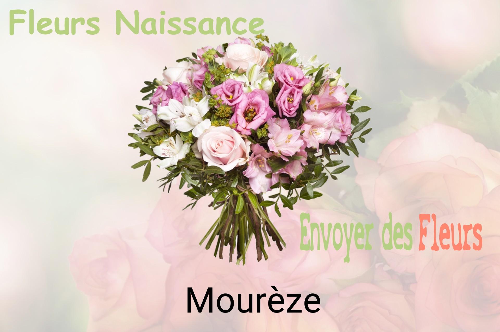 Bouquet de fleurs de naissance livré à Mourèze